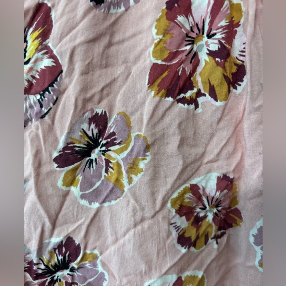 Cynthia Rowley Pretty Pink Mauve Floral Blouse, Women's Plus Size 2X - Picture 3 of 4